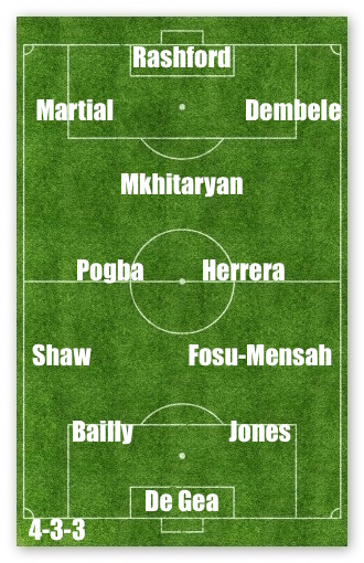 A young Manchester United XI