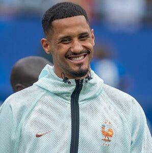 William Saliba smiling France v Norway