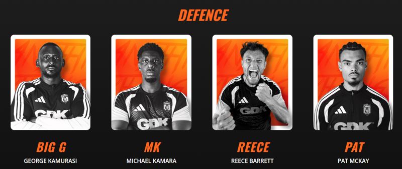 SE Dons defence featuring Big G